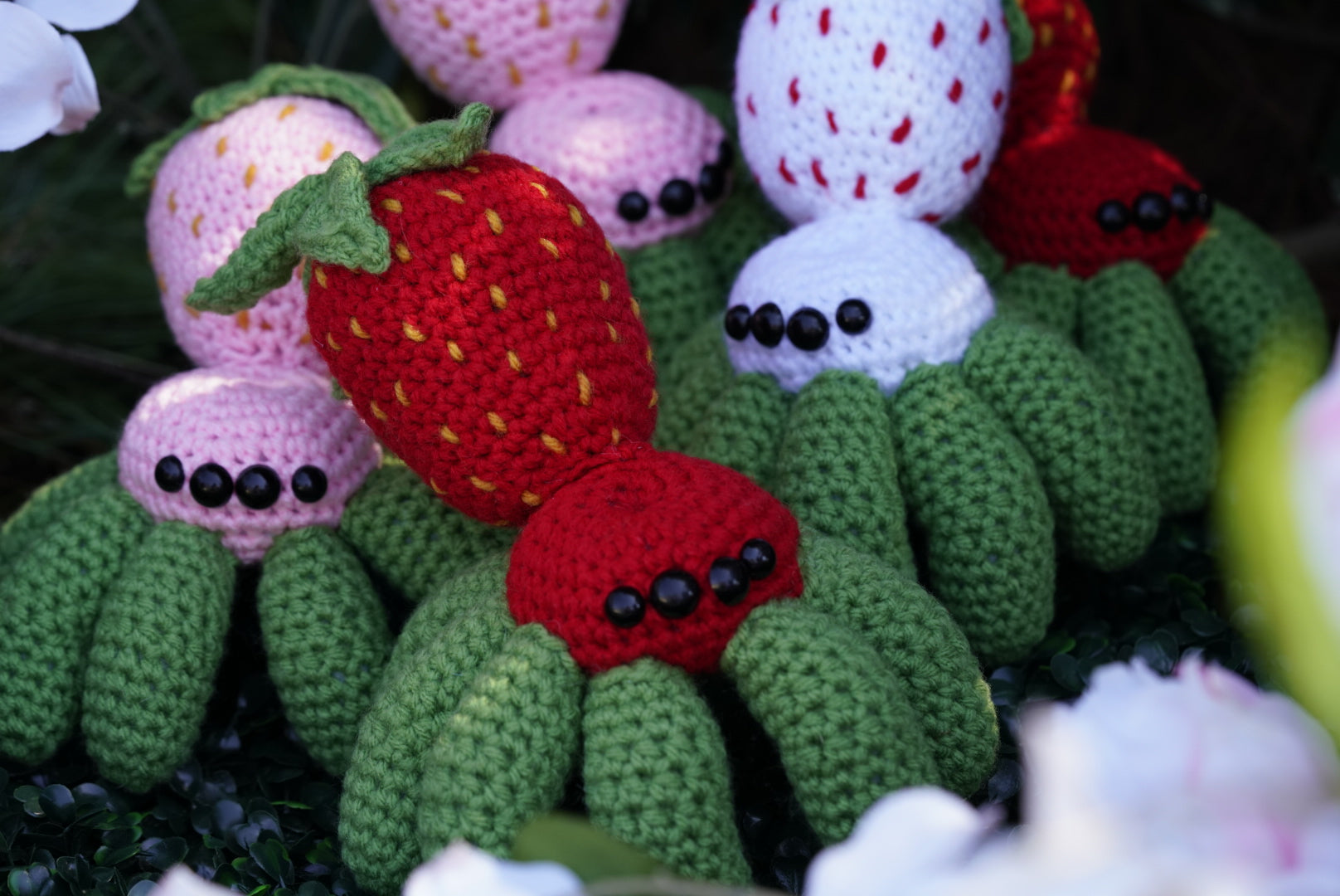 Strawberry Spider - Crochet