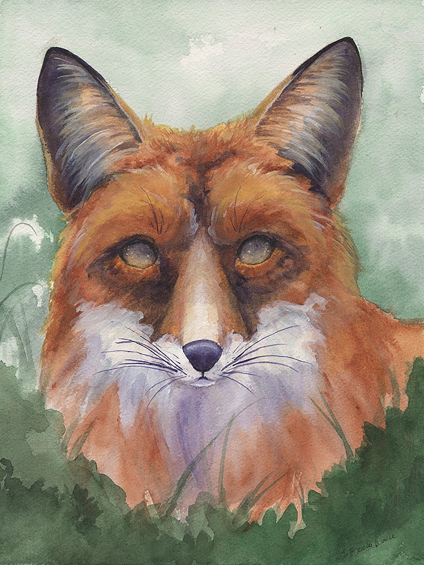 Spirit of the Fox Watercolor